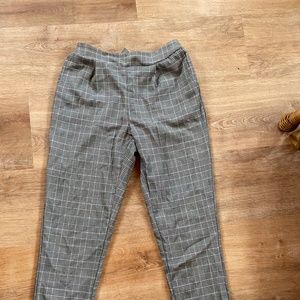 Plaid work pants